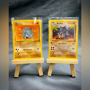 Rhyhorn + Rhydon Pokémon Card Set